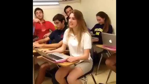 Girl farts in class