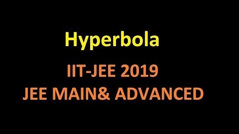 Hyperbola (2018 JEE MAINS Online Exam Questions with Solutions)