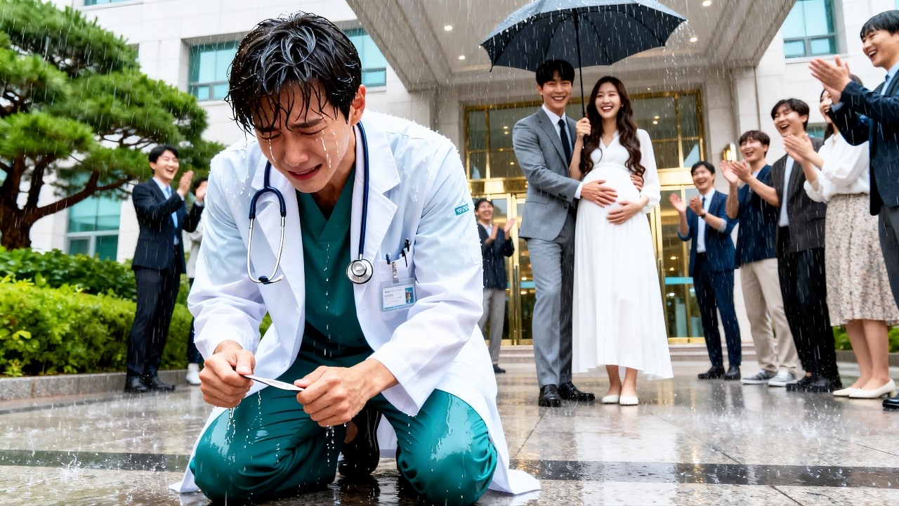 Il découvre sa femme enceinte trompant,quitte sur-le-champ et demande divorce.Elle implore,en pleurs