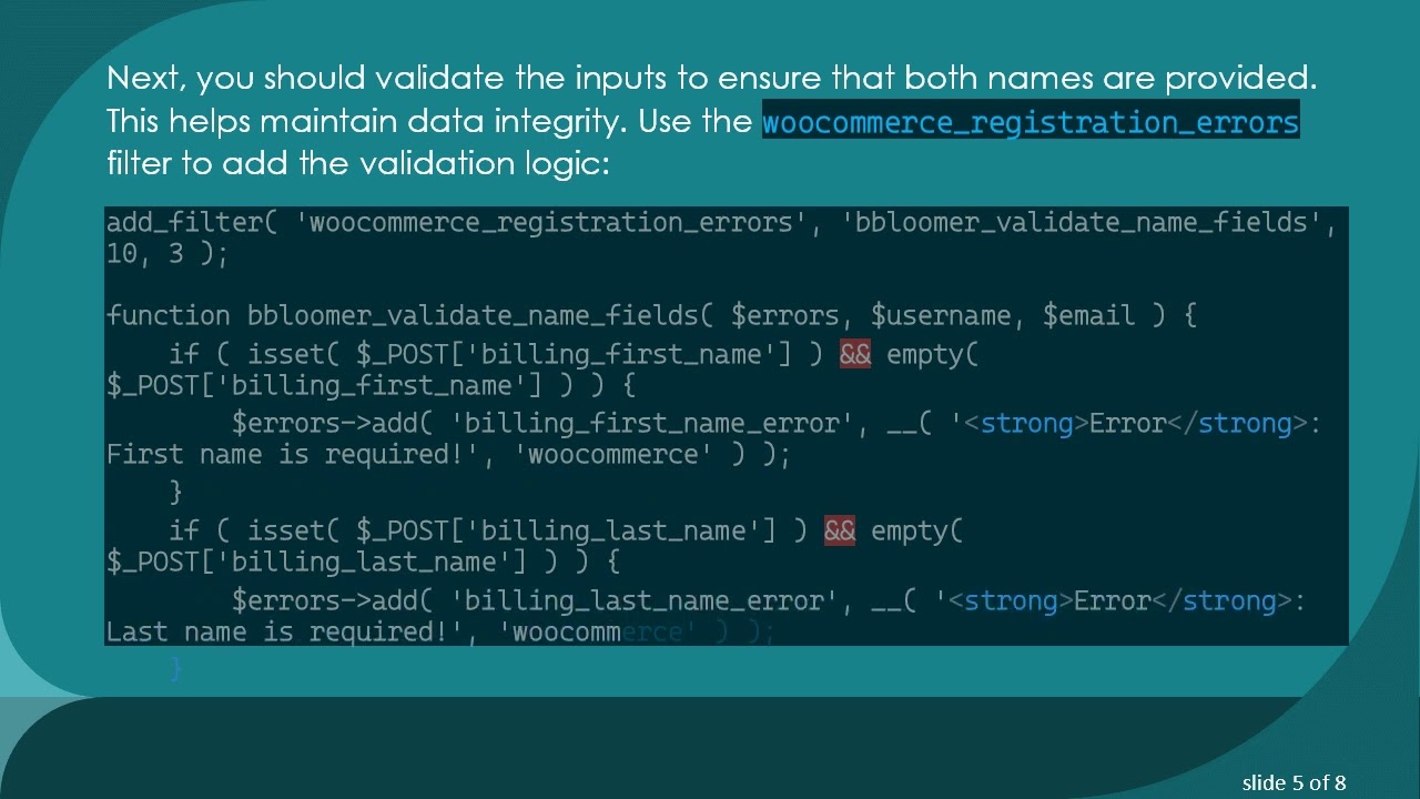 How to Force First Name as the Display Name in WooCommerce