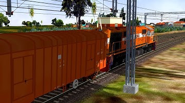 Goods Train Arriving Visapur || Khandesh Route || IR MSTS In Open Rail