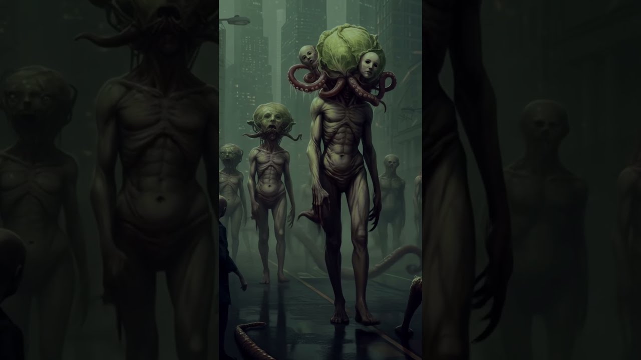 Nightmare Vision A Lovecraftian Monster Invasion Cosmic Horror AI Art