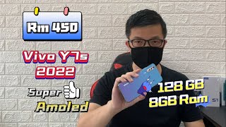 VIVO Y7S 8GB 128GB FULLSET BARU