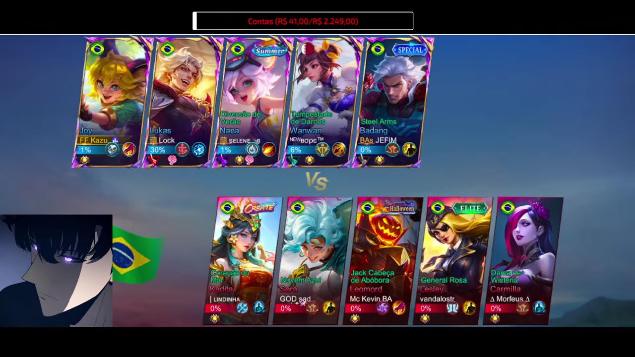 4500+ STARS - TOP 1 BRASIL ESTRELAS | MOBILE LEGENDS