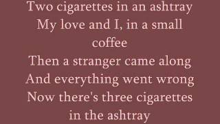 Patsy Cline - Three Cigarettes in an Ashtray lyrics chords