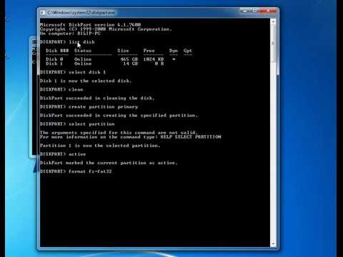 Format Pendrive and SD card by Run command