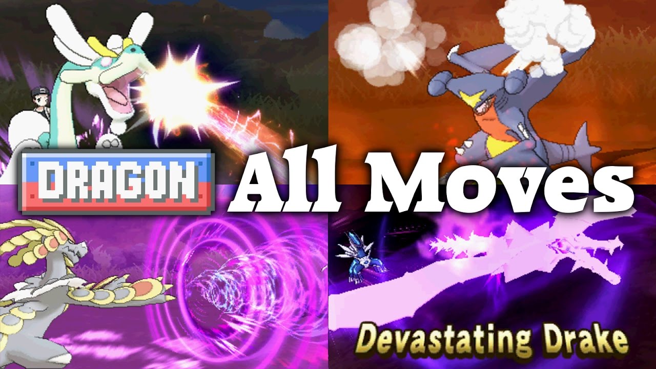 Pokémon Sun Moon All 17 Dragon Type Moves