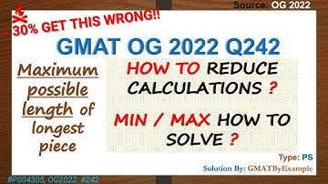 (OG 2022) Q242 PS04305 | Statistics Word Problem Solution | How To Calculate FAST 🔥 | GMAT Prep