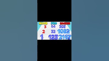 Number Master gameplay Noob Vs Pro Vs Hacker #funny  #numbermaster #shorts #viral
