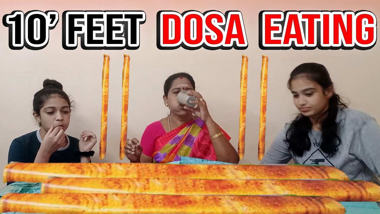 10'feet dosa eating challenge - food challenge - 100 