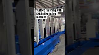 Flat surface grinding with belt grinder