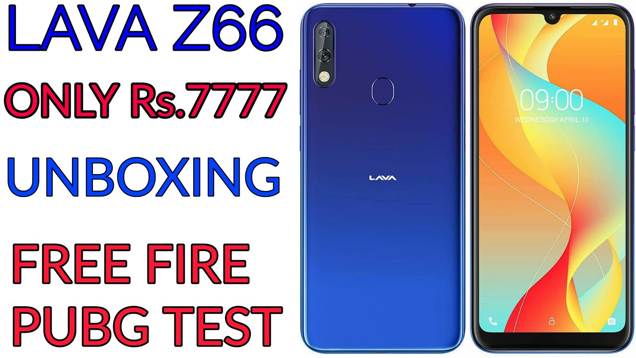 Lava Z66 mobile unboxing video - pubg test | free fire test | price in india | launch review