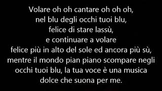 Nel Blu Dipinto Di Blu - Voce + Testo