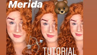 How To BRAVE Makeup Tutorial DISNEY HEROES Merida(& Wig Review)