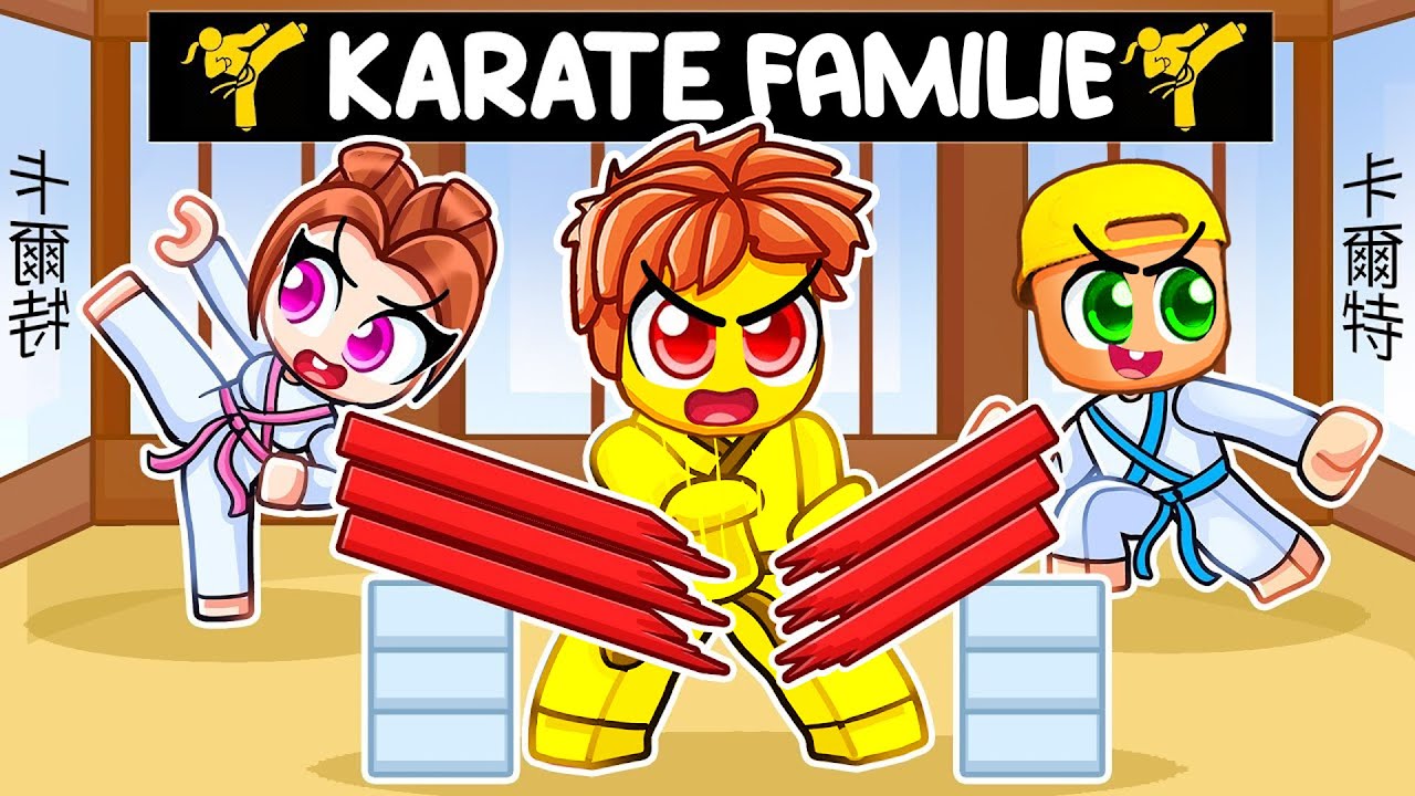 Roblox, aber wir wurden zur STÄRKSTEN Karate Familie!