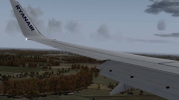 Prepar3D Ryanair landing London Stansted RWY 22