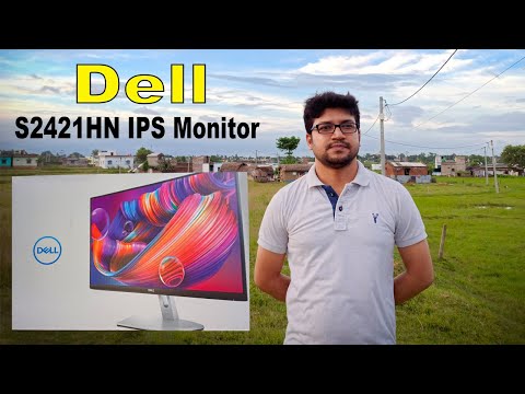 Dell S2421HN 24 Inch Full HD 1080p IPS Ultra-Thin Bezel Monitor Unboxing & Review #DellS2421HN