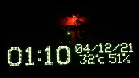 Diferentes tamaños de fuentes y efectos en una matriz de leds