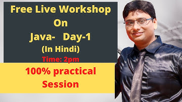 Compile and Run Java Program in CMD | Java Live WorkShop For beginners in Hindi