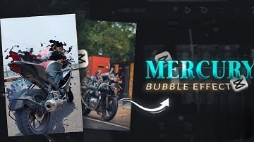 Trending capcut mercury bubble effect video editing in capcut full tutorial