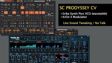 KrOn II with Prodyssey CV and Erica Synth Pico VCO (no talk)