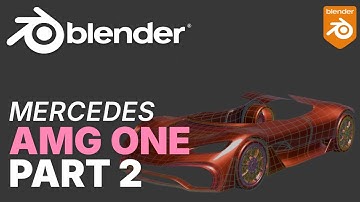Mercedes AMG One - Blender HyperCar Design Part 2