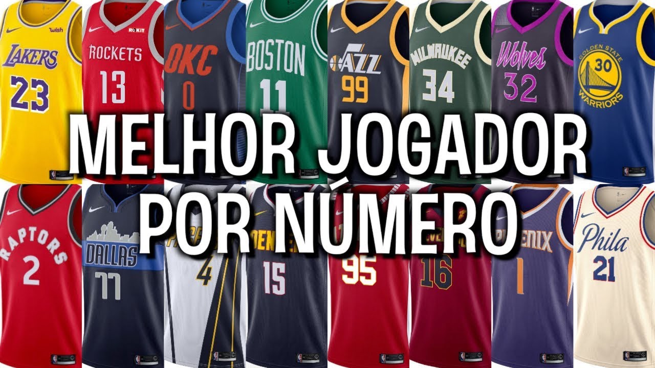 O melhor jogador que veste cada NÚMERO na NBA atual! 