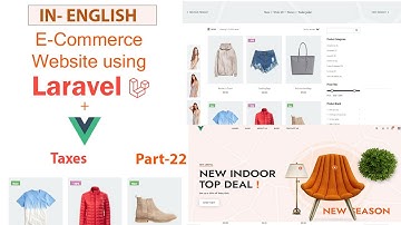 English Part 22 |Build an E-commerce website using laravel with vue js | Taxes