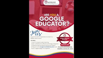 Google Certified Educator Level 1 Course