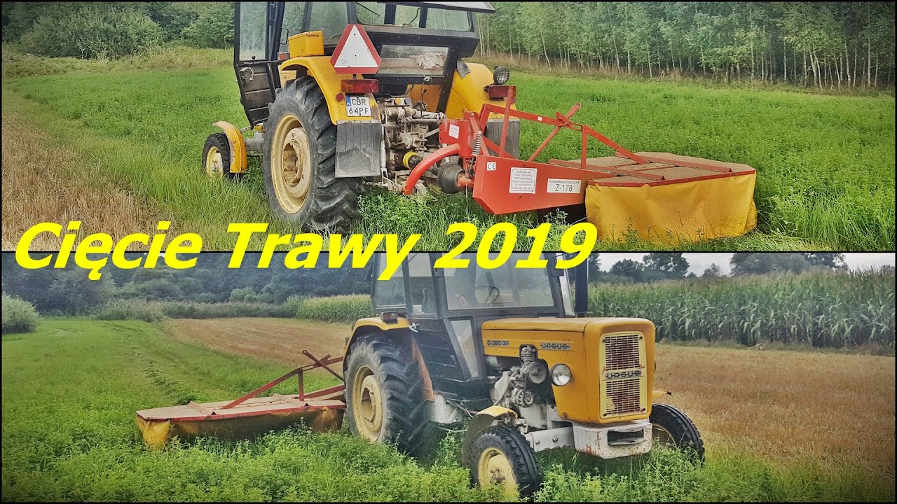 ☆Cięcie trawy 2019☆ Sianokiszonka 2019 Ursus c-360 3p & kosiarka rotacyjna