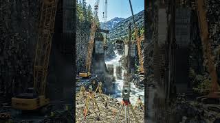 Building a Modern Bridge Over a Dangerous River 🌉😱 #construction #aitransformation #builtworlds