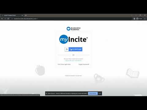 MyIncite Login Tutorial