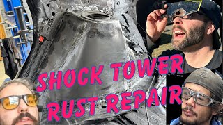 Rusty Subaru Wagon Shock Tower Repair - Start To Finish