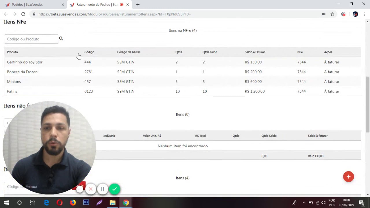[SuasVendas] Faturando pedidos usando XML da NFe