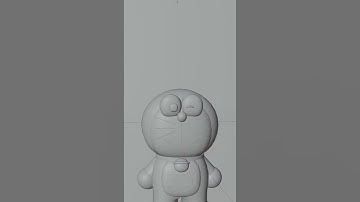 Doraemon modelling in Blender  #blender #shorts