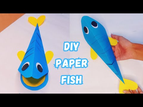 how to make paper fish | diy origami easy paper fish | easy paper craft ...