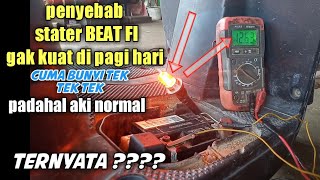 penyebab stater beat f1 bunyi tek tek, gak kuat ngangkat