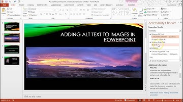 Checking PowerPoints for Accessibility and Saving