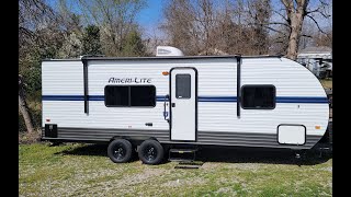 WALKTHRU OF A 2022 GULFSTREAM AMERILITE 241RB CAMPER GREAT VALUE 2022 Gulfstream Ameri Lite 241rb Travel Trailer