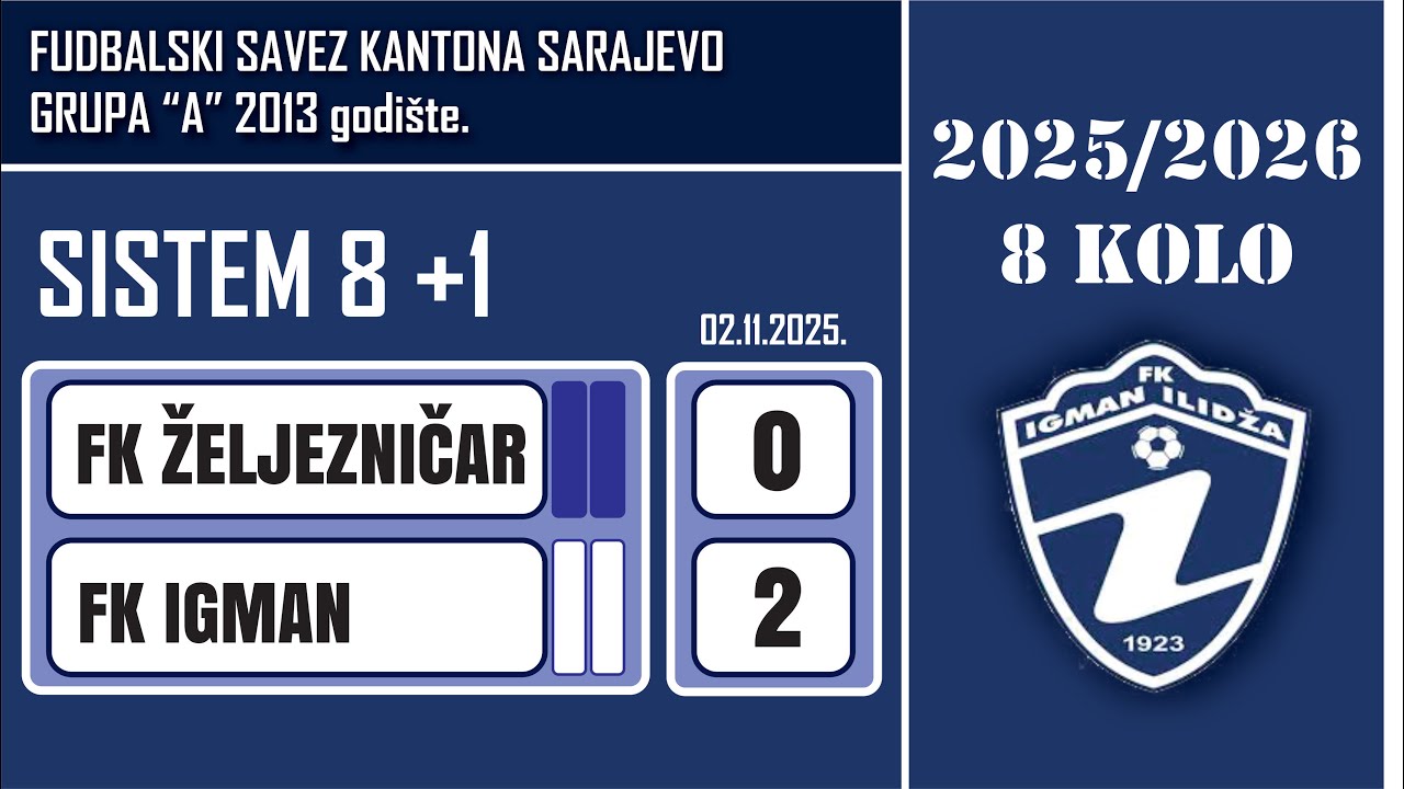 02.11.2025. FK Željezničar 0:2 FK Igman
