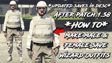 HOW TO MAKE MALE SAVE WIZARD OUTFITS ON GTA 5 ONLINE AFTER PATCH 1.58! SAVE EDITOR FULL TUTORIAL!