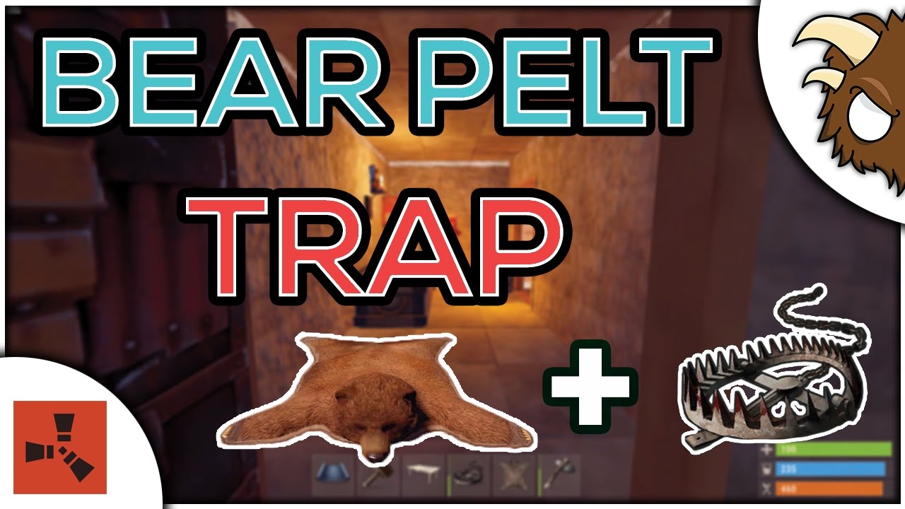 BEAR SKIN RUG TRAP 🐻 Rust Tips n' Memes Rust Update 23/02/17 YouTube