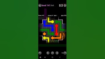 How To Solve Flow Free 6 Warps Sampler Level 141 5x5 Board Hard Walk Through Solution Walkthrough