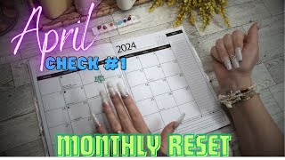 April Check #1 | April Reset | Low Income Biweekly Budget