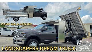 LANDSCAPERS DREAM BUILD  | Martin Aluminum Avalanche Dump Body Build by ALE Truck Beds