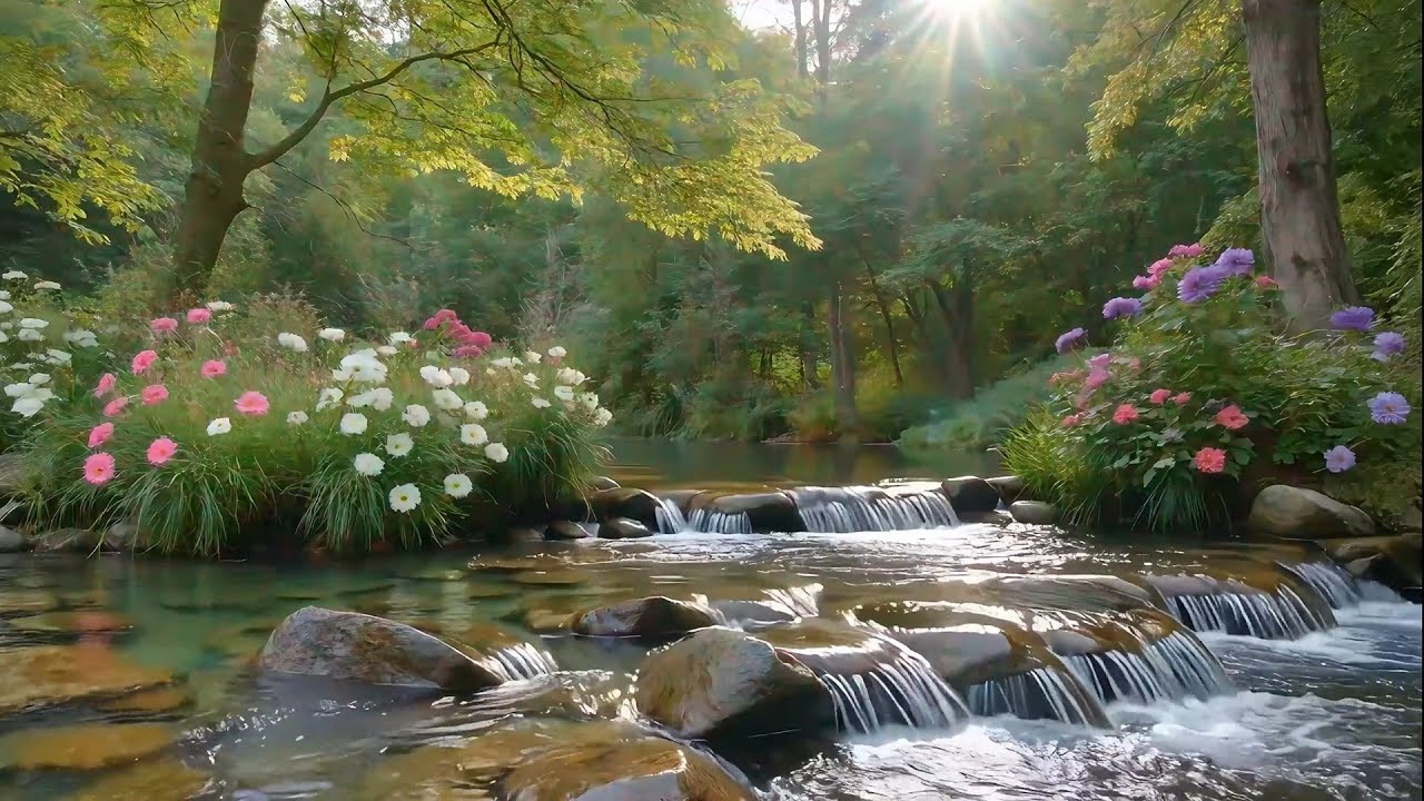 Tranquil River Like Heaven Flowing Slowly to Quiet Thoughts and Guide ...