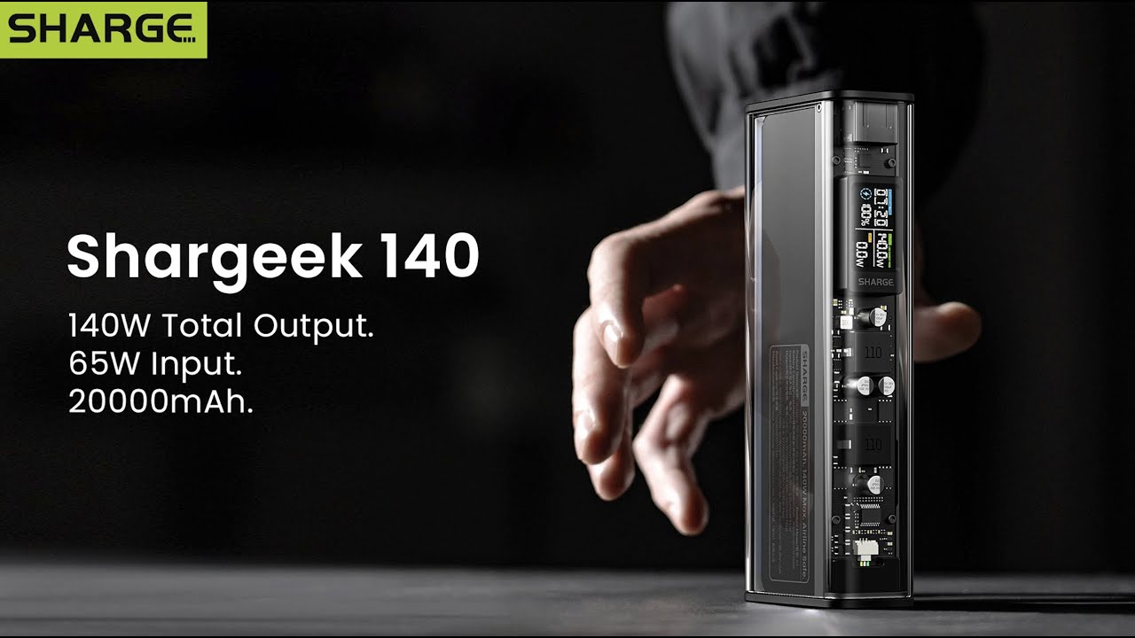 Sharge: Shargeek 140 Power Bank 20000mAh - Airline Safe | Wake