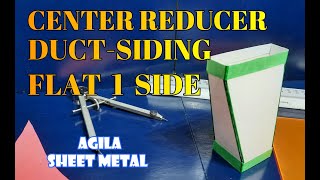 Center Reducer Duct-Siding Flat One Side