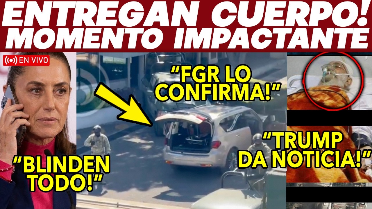 MOMENTO IMPACTANTE! ENTREGAN CUERPO DEL M3NCHO, FGR CONFIRMA. LLEGAN HELICOPTEROS. TRUMP DA NOTICIA