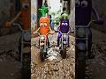 #viral #shorts Gajar Vs Bengan Two-Tria Bike Race! 😱🏍️ Kaun Jeeta? | VeggieVerse #shorts